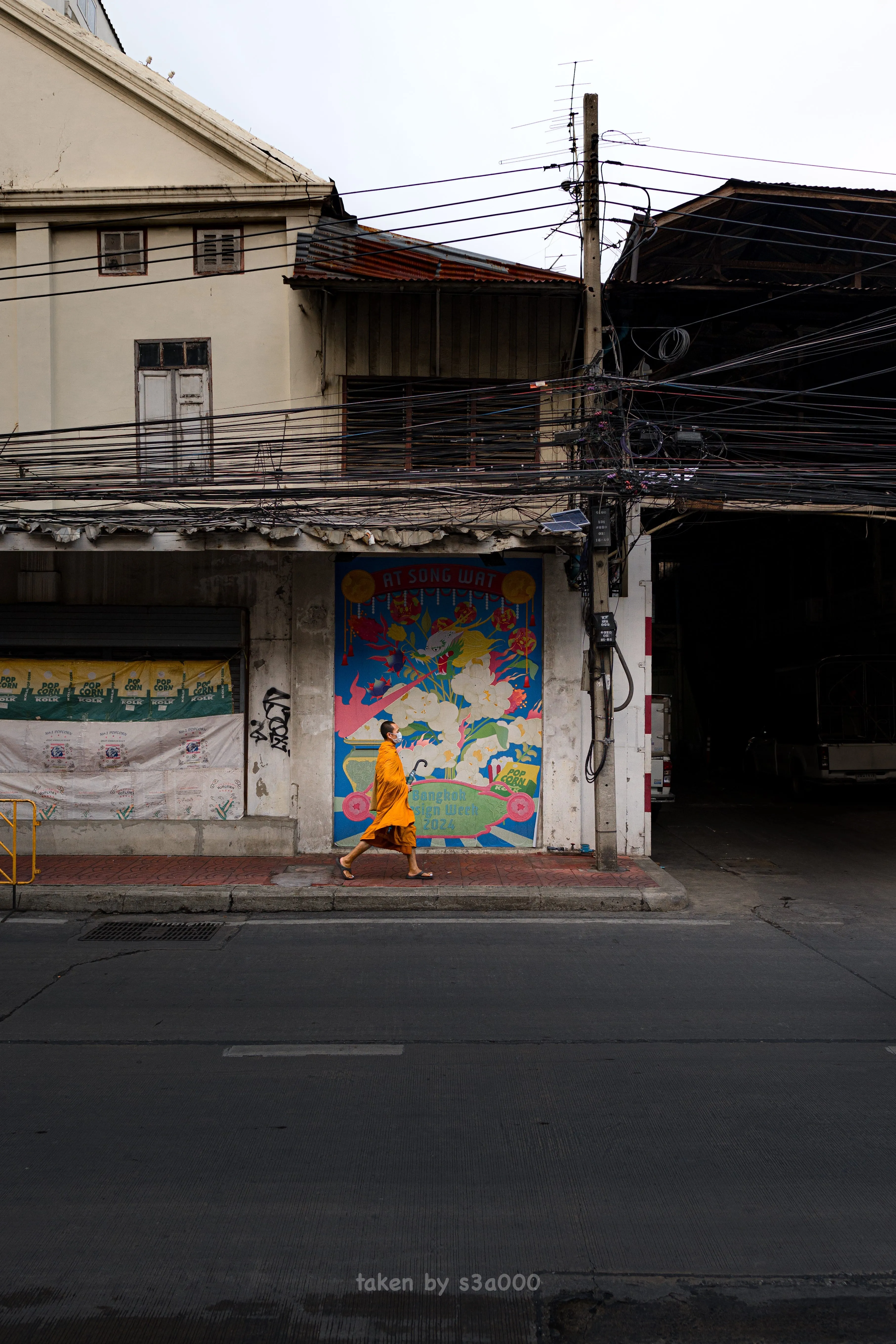 Artwork from the Bangkok Design Week 2024 in Songwat Road (photo by author)