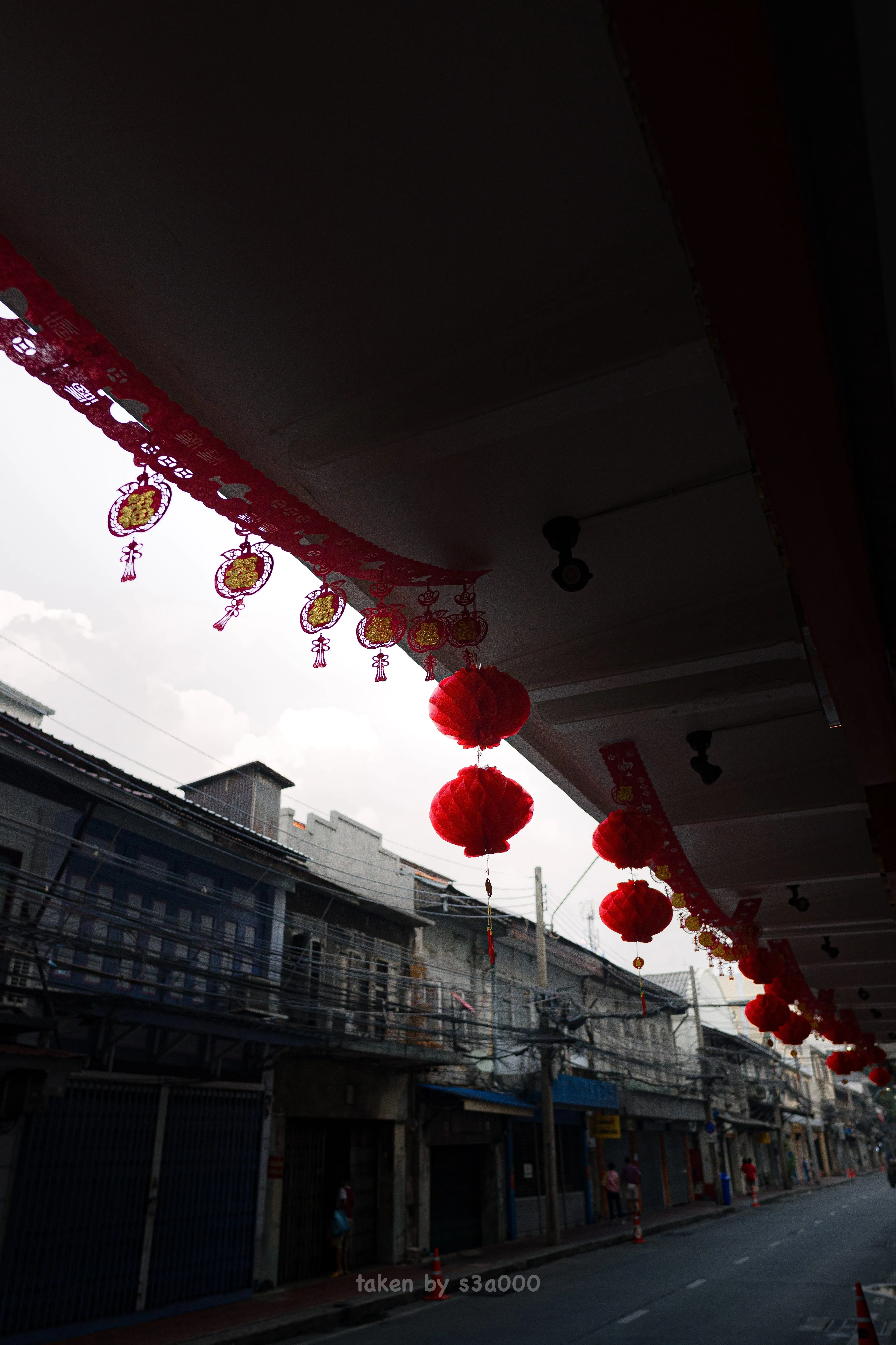 Songwat neighborhood decoration for the Chinese New Year 2024 (photo by author)